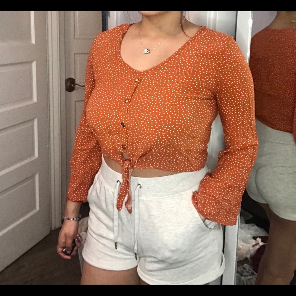 Polka dot blouse